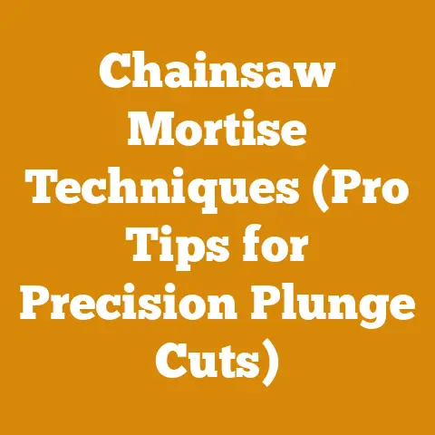 Chainsaw Mortise Techniques (Pro Tips for Precision Plunge Cuts)