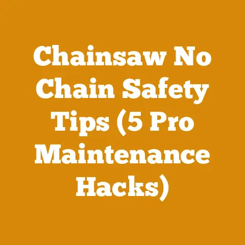 Chainsaw No Chain Safety Tips (5 Pro Maintenance Hacks)