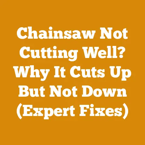 Chainsaw Not Cutting Well? Why It Cuts Up But Not Down (Expert Fixes)