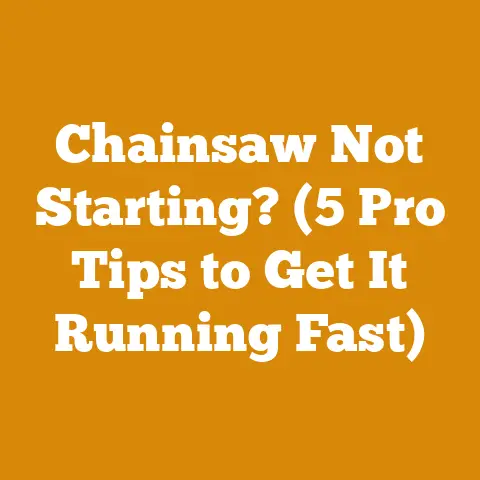 Chainsaw Not Starting? (5 Pro Tips to Get It Running Fast)