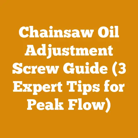 Chainsaw Oil Adjustment Screw Guide (3 Expert Tips for Peak Flow)