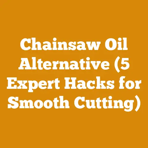 Chainsaw Oil Alternative (5 Expert Hacks for Smooth Cutting)