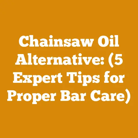 Chainsaw Oil Alternative: (5 Expert Tips for Proper Bar Care)