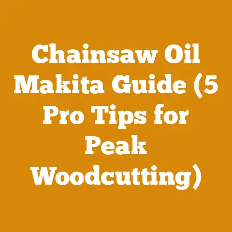 Chainsaw Oil Makita Guide (5 Pro Tips for Peak Woodcutting)