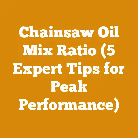 Chainsaw Oil Mix Ratio (5 Expert Tips for Peak Performance)