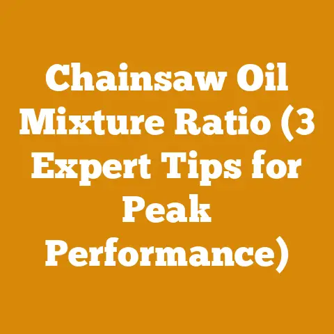 Chainsaw Oil Mixture Ratio (3 Expert Tips for Peak Performance)