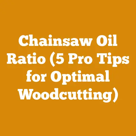 Chainsaw Oil Ratio (5 Pro Tips for Optimal Woodcutting)