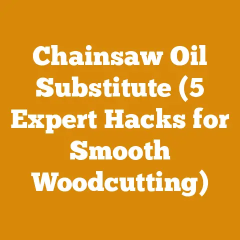 Chainsaw Oil Substitute (5 Expert Hacks for Smooth Woodcutting)
