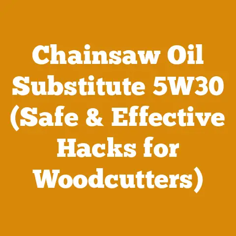 Chainsaw Oil Substitute 5W30 (Safe & Effective Hacks for Woodcutters)