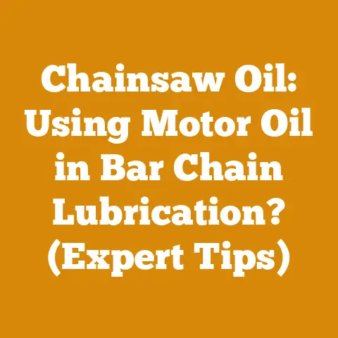 Chainsaw Oil: Using Motor Oil in Bar Chain Lubrication? (Expert Tips)