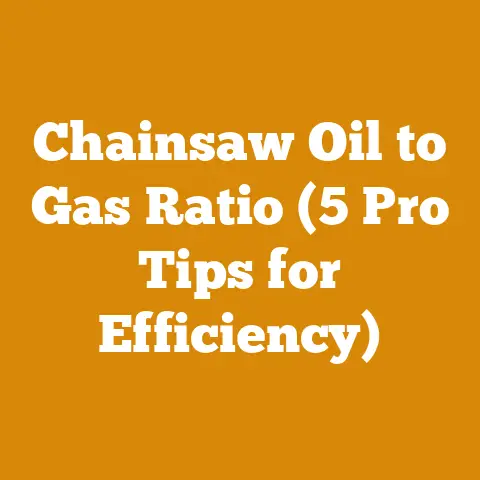 Chainsaw Oil to Gas Ratio (5 Pro Tips for Efficiency)