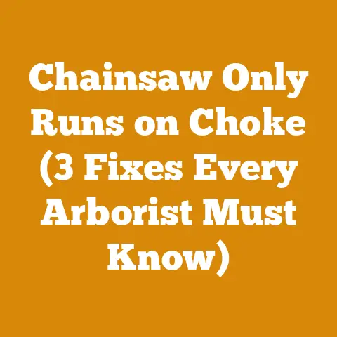 Chainsaw Only Runs on Choke (3 Fixes Every Arborist Must Know)