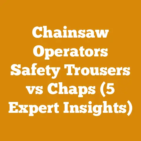 Chainsaw Operators Safety Trousers vs Chaps (5 Expert Insights)