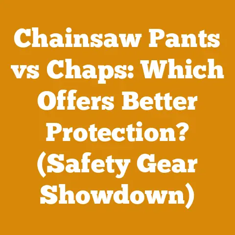 Chainsaw Pants vs Chaps: Which Offers Better Protection? (Safety Gear Showdown)