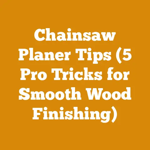 Chainsaw Planer Tips (5 Pro Tricks for Smooth Wood Finishing)
