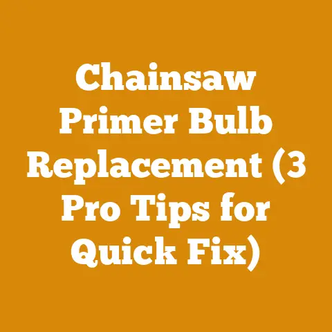 Chainsaw Primer Bulb Replacement (3 Pro Tips for Quick Fix)