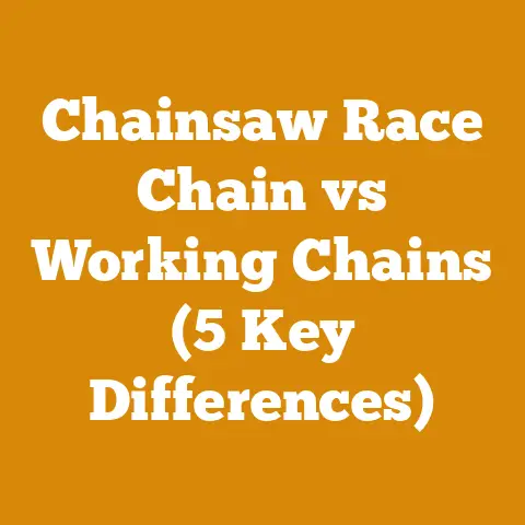 Chainsaw Race Chain vs Working Chains (5 Key Differences)