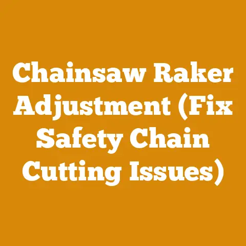 Chainsaw Raker Adjustment (Fix Safety Chain Cutting Issues)