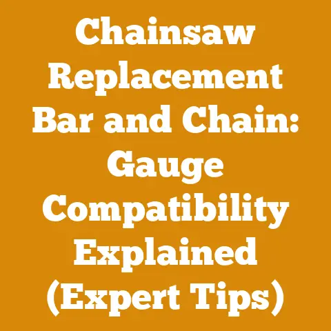 Chainsaw Replacement Bar and Chain: Gauge Compatibility Explained (Expert Tips)