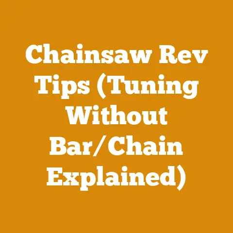 Chainsaw Rev Tips (Tuning Without Bar/Chain Explained)
