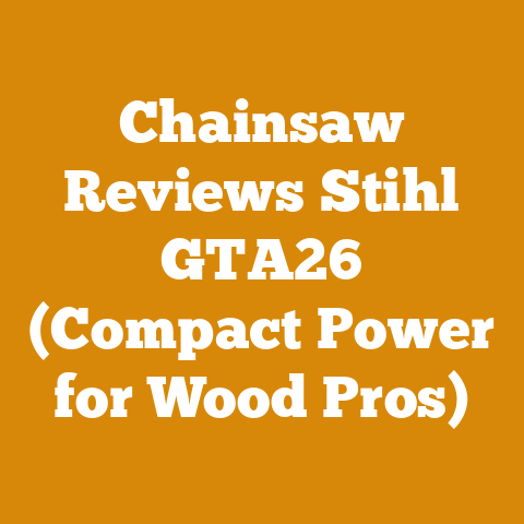 Chainsaw Reviews Stihl GTA26 (Compact Power for Wood Pros)