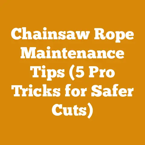 Chainsaw Rope Maintenance Tips (5 Pro Tricks for Safer Cuts)