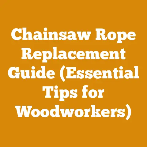Chainsaw Rope Replacement Guide (Essential Tips for Woodworkers)