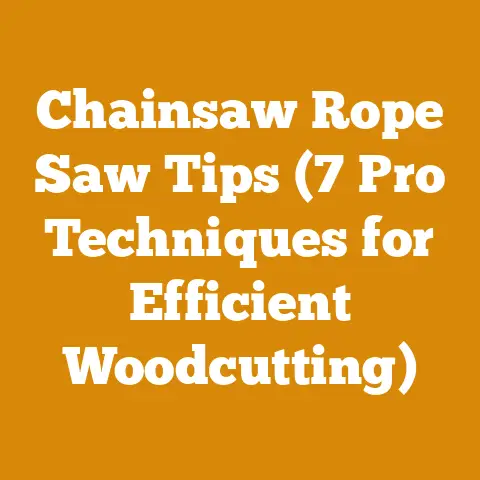 Chainsaw Rope Saw Tips (7 Pro Techniques for Efficient Woodcutting)