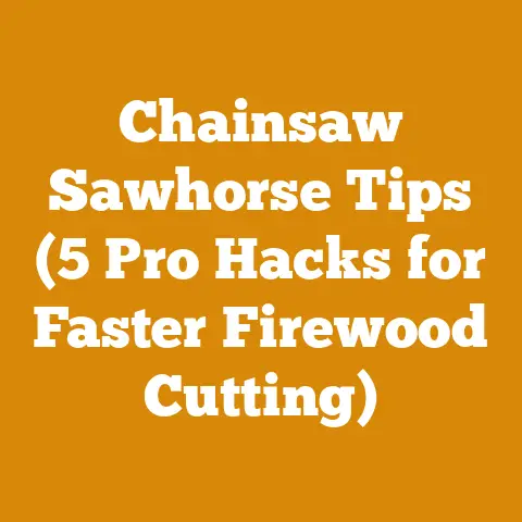 Chainsaw Sawhorse Tips (5 Pro Hacks for Faster Firewood Cutting)