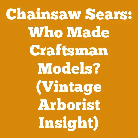 Chainsaw Sears: Who Made Craftsman Models? (Vintage Arborist Insight)