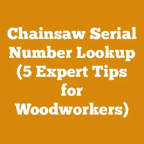 Chainsaw Serial Number Lookup (5 Expert Tips for Woodworkers)