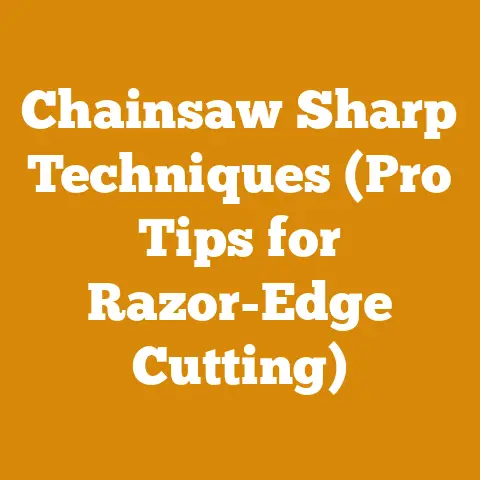 Chainsaw Sharp Techniques (Pro Tips for Razor-Edge Cutting)