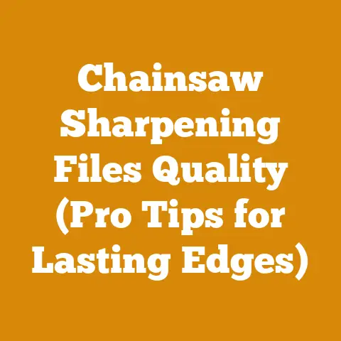 Chainsaw Sharpening Files Quality (Pro Tips for Lasting Edges)