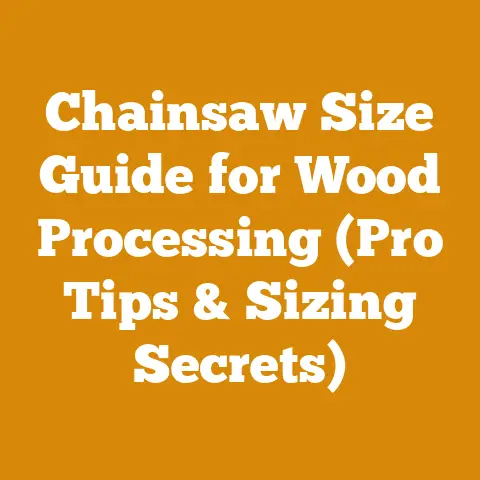 Chainsaw Size Guide for Wood Processing (Pro Tips & Sizing Secrets)
