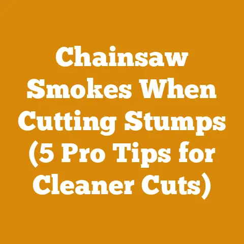 Chainsaw Smokes When Cutting Stumps (5 Pro Tips for Cleaner Cuts)