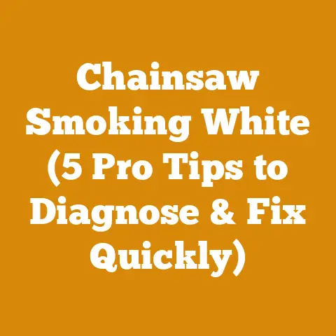 Chainsaw Smoking White (5 Pro Tips to Diagnose & Fix Quickly)