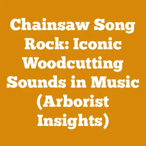 Chainsaw Song Rock: Iconic Woodcutting Sounds in Music (Arborist Insights)
