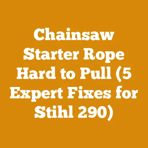 Chainsaw Starter Rope Hard to Pull (5 Expert Fixes for Stihl 290)