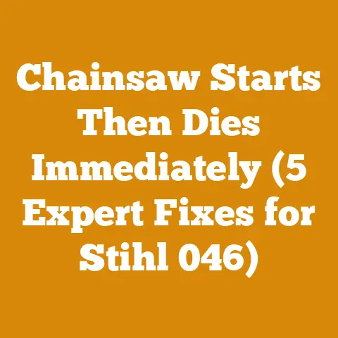 Chainsaw Starts Then Dies Immediately (5 Expert Fixes for Stihl 046)