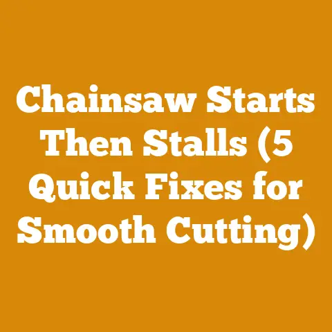 Chainsaw Starts Then Stalls (5 Quick Fixes for Smooth Cutting)