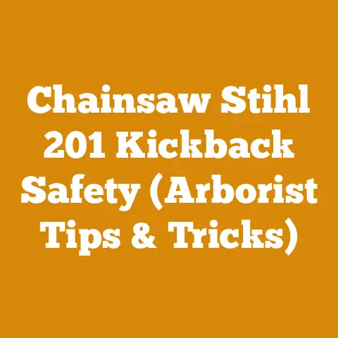 Chainsaw Stihl 201 Kickback Safety (Arborist Tips & Tricks)