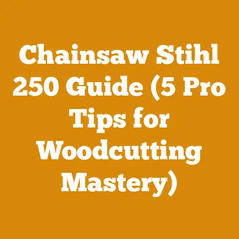 Chainsaw Stihl 250 Guide (5 Pro Tips for Woodcutting Mastery)
