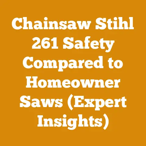 Chainsaw Stihl 261 Safety Compared to Homeowner Saws (Expert Insights)