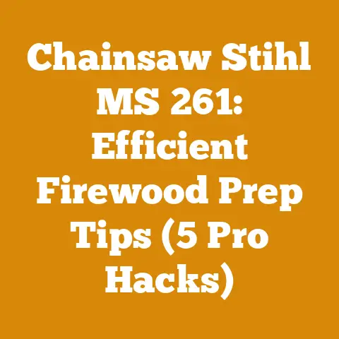 Chainsaw Stihl MS 261: Efficient Firewood Prep Tips (5 Pro Hacks)