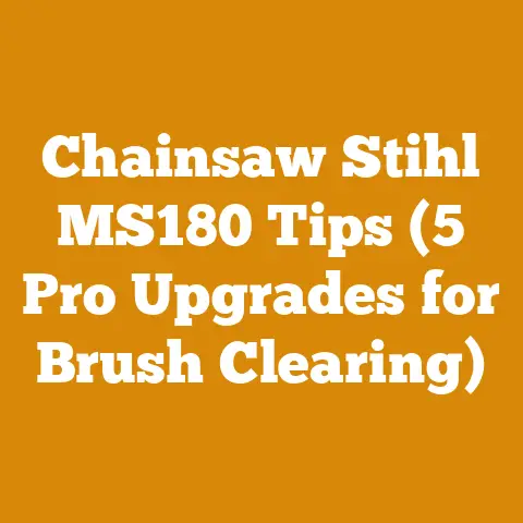 Chainsaw Stihl MS180 Tips (5 Pro Upgrades for Brush Clearing)