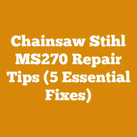Chainsaw Stihl MS270 Repair Tips (5 Essential Fixes)