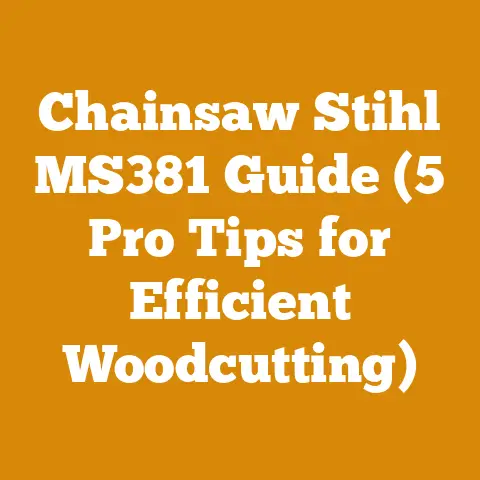 Chainsaw Stihl MS381 Guide (5 Pro Tips for Efficient Woodcutting)