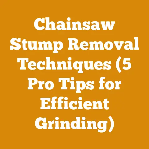 Chainsaw Stump Removal Techniques (5 Pro Tips for Efficient Grinding)