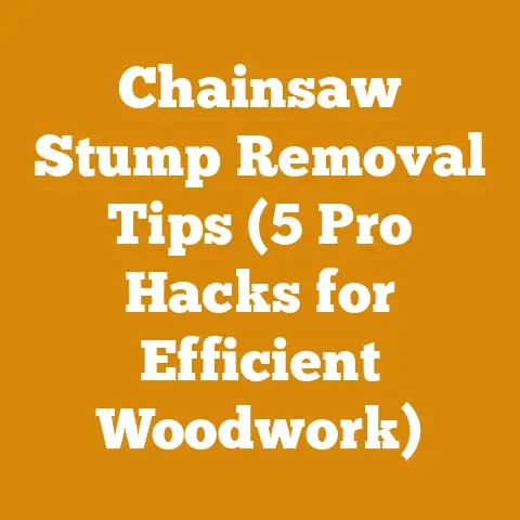 Chainsaw Stump Removal Tips (5 Pro Hacks for Efficient Woodwork)