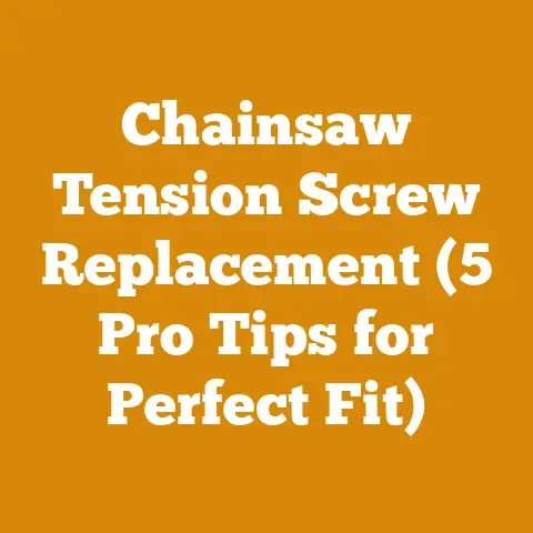 Chainsaw Tension Screw Replacement (5 Pro Tips for Perfect Fit)